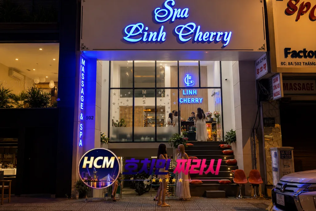 호치민 린체리 스파 건물 바깥 모습입니다.
